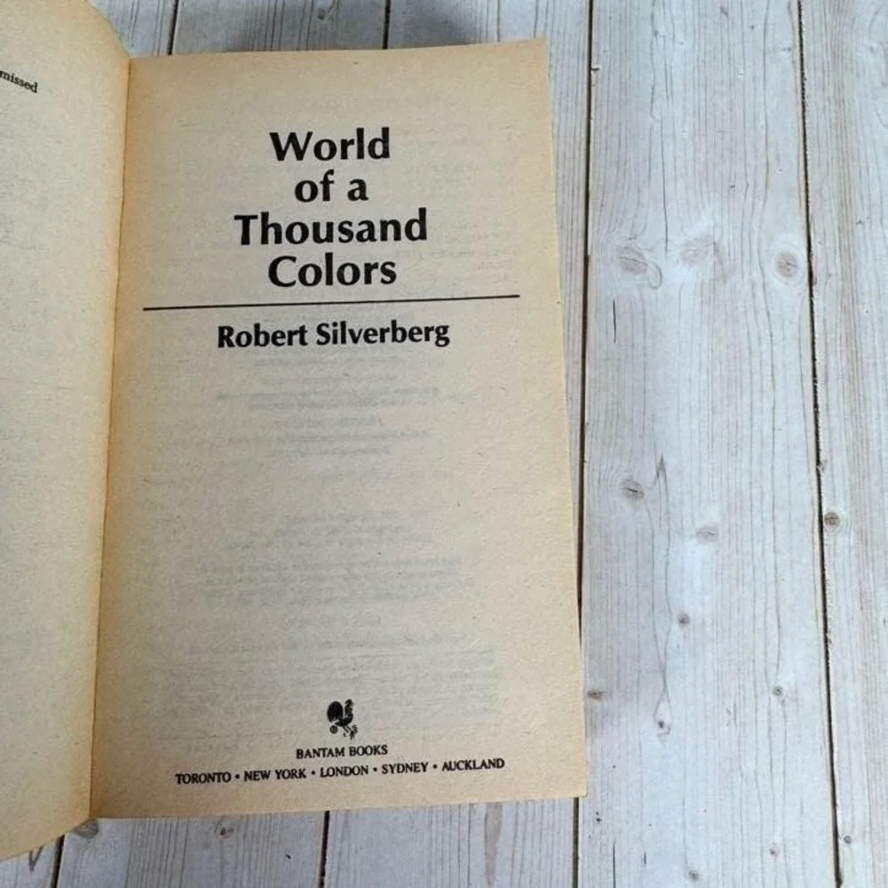 World of a Thousand Colors Robert Silverberg 1984 First Mass Market Sci-Fi